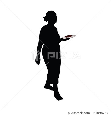 a lady body silhouette vector a lady body silhouette vector 61098767