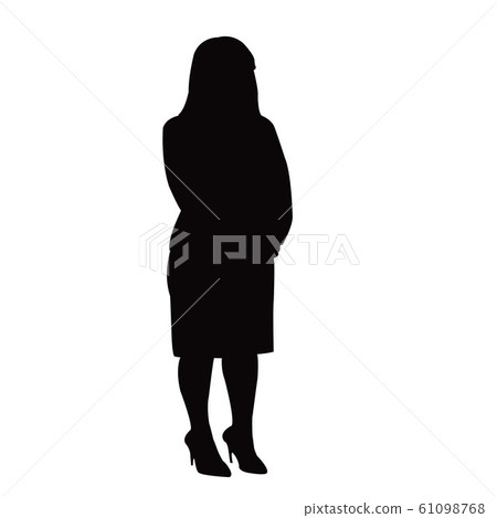 a lady body silhouette vector a lady body silhouette vector 61098768