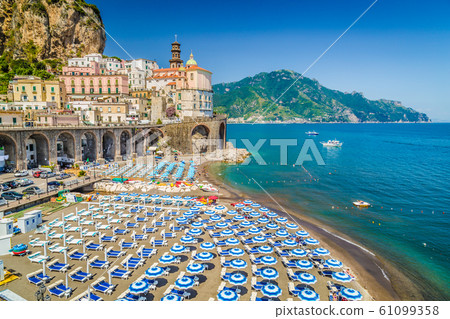 Historic town of Atrani, Amalfi Coast, Campania, Italy Historic town of Atrani, Amalfi Coast, Campania, Italy 61099358