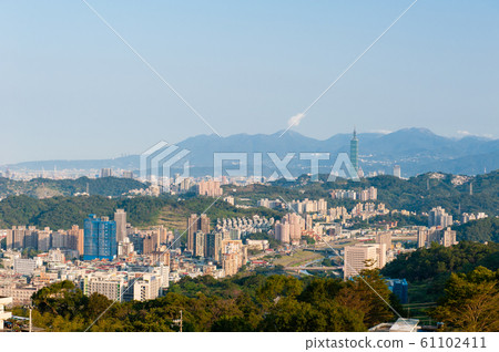 Taipei City Skyscape, Metropolitan Area, Full View Taipei City Skyscape, Metropolitan Area, Full View 61102411
