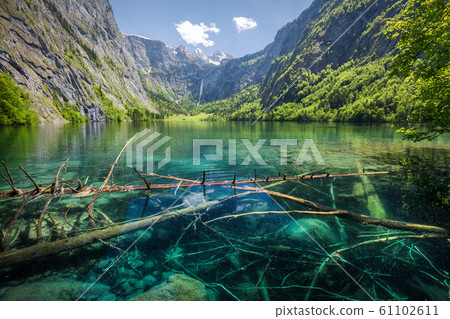 Scenic Lake Obersee in summer, Bavaria, Germany Scenic Lake Obersee in summer, Bavaria, Germany 61102611