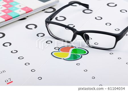 Visual acuity test table Landolt Visual acuity test table Landolt 61104034