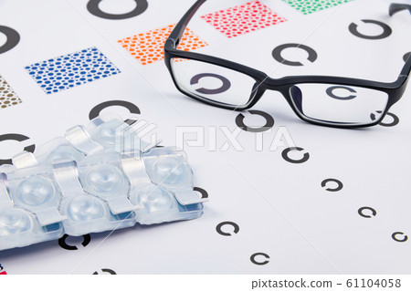 Visual acuity test table Landolt Visual acuity test table Landolt 61104058