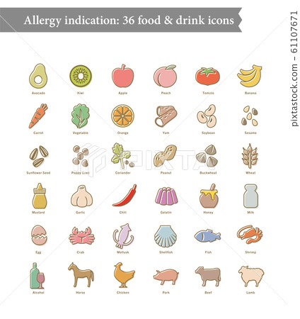 36種食物過敏項目 36種食物過敏項目 61107671