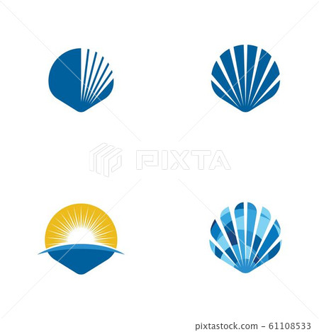 Shell vector icon illustration 61108533