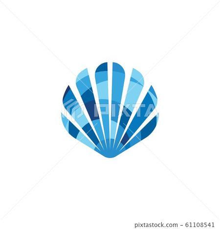 Shell vector icon illustration 61108541
