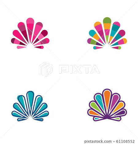 Shell vector icon illustration 61108552