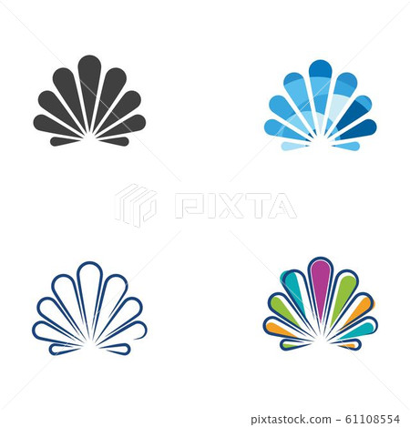Shell vector icon illustration 61108554