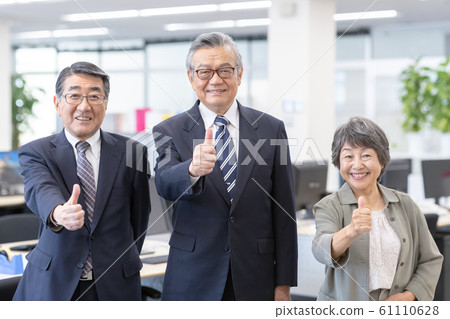 thumbs up, thumb up, senior 61110628
