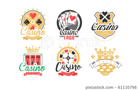 Casino and Card Poker Logo Design Vector Set Casino and Card Poker Logo Design Vector Set 61110798