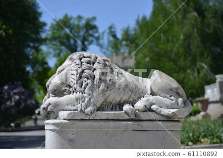 Lion sculpture in Nemyriv (Nemirov) 61110892