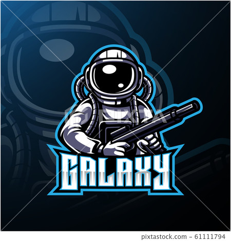 Galaxy astronaut esport mascot logo  61111794
