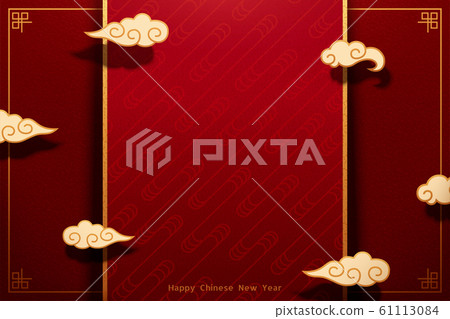 Chinese traditional red background 61113084
