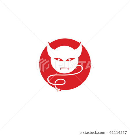 devil logo vector template-插圖素材 [61114257] - PIXTA圖庫