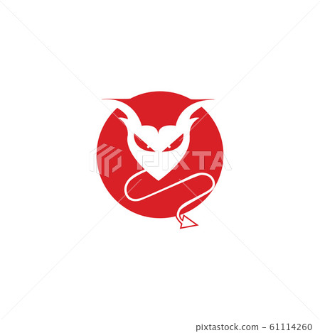 devil logo vector template 61114260