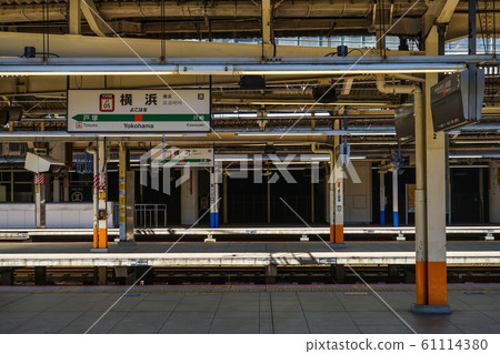 Image of Yokohama Station without people Image of Yokohama Station without people 61114380