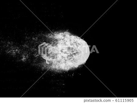 Abstract fireball monochrome image Abstract fireball monochrome image 61115905