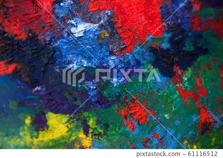background of oil paint strokes 61116512