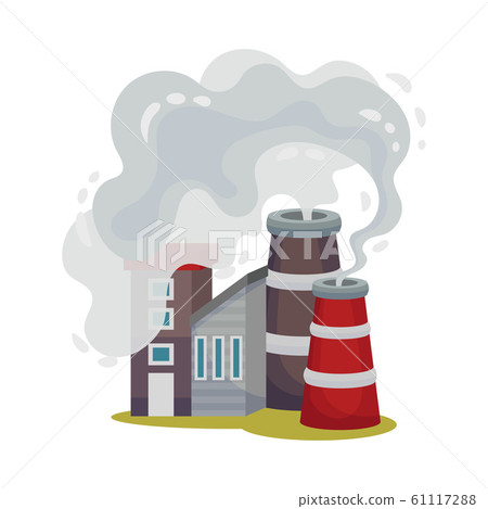 Industrial Plants Dangerous for the Environment Vector Illustration Industrial Plants Dangerous for the Environment Vector Illustration 61117288
