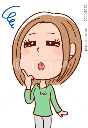 圖庫插圖:擔心苦惱擔心 圖庫插圖:擔心苦惱擔心 61118062