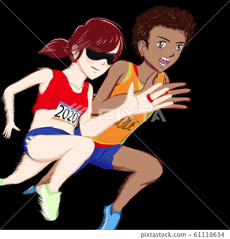 殘奧會運動員殘奧會T11短跑08 殘奧會運動員殘奧會T11短跑08 61118634