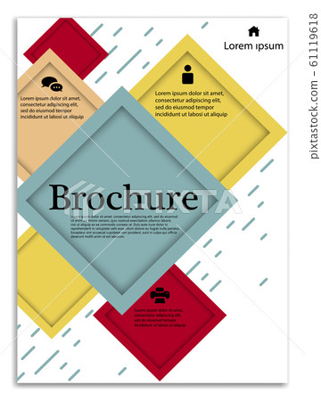 Infographics in brochures for minimalist design style on a white background. Use in presentation templates, flyer and leaflet, corporate report, marketing, advertising, annual report and banner. Infographics in brochures for minimalist design style on a white background. Use in presentation templates, flyer and leaflet, corporate report, marketing, advertising, annual report and banner. 61119618
