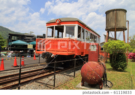 Preserved steam locomotive at Kayo SL Square in Yosano Town, Kyoto Prefecture Preserved steam locomotive at Kayo SL Square in Yosano Town, Kyoto Prefecture 61119833