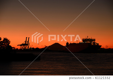 千葉港富士夜景 千葉港富士夜景 61121332