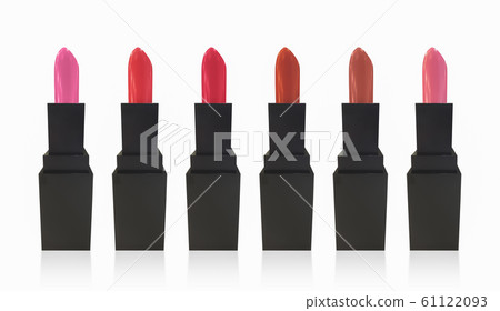 Set of lipsticks isolated on white background. Set of lipsticks isolated on white background. 61122093