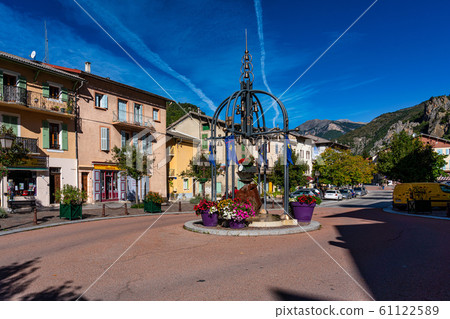 The village Guillaumes in Gorges de Daluis in 61122589