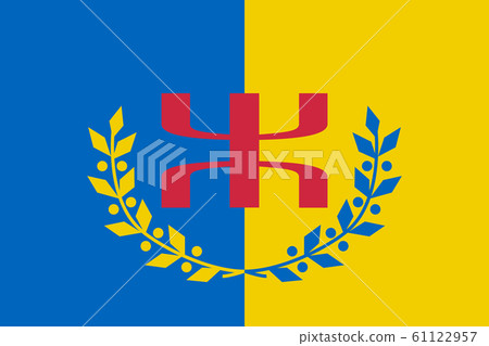 Kabylia flag in proportions and colors vector Kabylia flag in proportions and colors vector 61122957