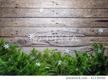 Holiday banner Green Christmas natural fir spruce Holiday banner Green Christmas natural fir spruce 61130480