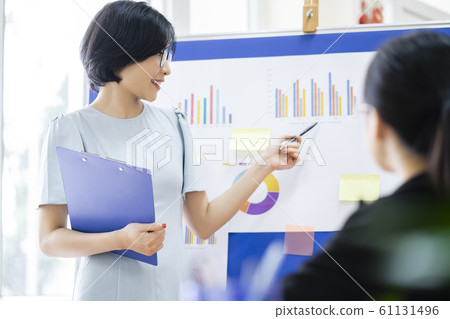 business woman, meeting, speech business woman, meeting, speech 61131496