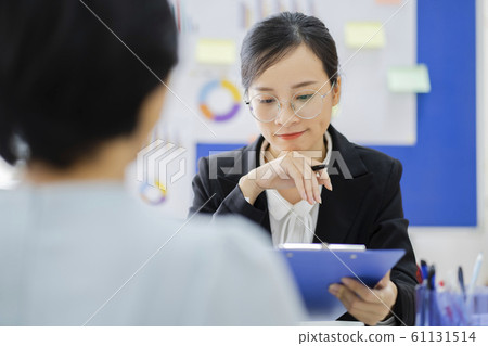 business woman, human resource, interview business woman, human resource, interview 61131514