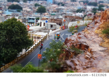Tilt shift lens - Jodhpur ( Also blue city) is the 61131928