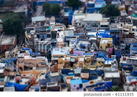 Tilt shift lens - Jodhpur ( Also blue city) is the Tilt shift lens - Jodhpur ( Also blue city) is the 61131935