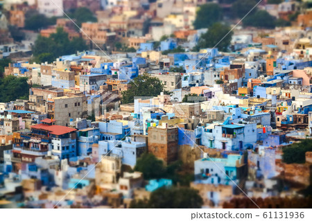 Tilt shift lens - Jodhpur ( Also blue city) is the 61131936