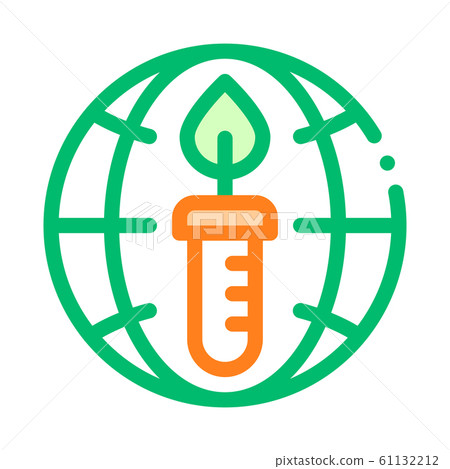 Candle Planet Earth Problem Vector Thin Line Icon Candle Planet Earth Problem Vector Thin Line Icon 61132212
