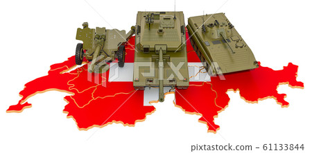 Combat vehicles on Swiss map 61133844