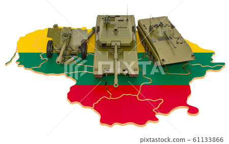 Combat vehicles on Lithuanian map 61133866