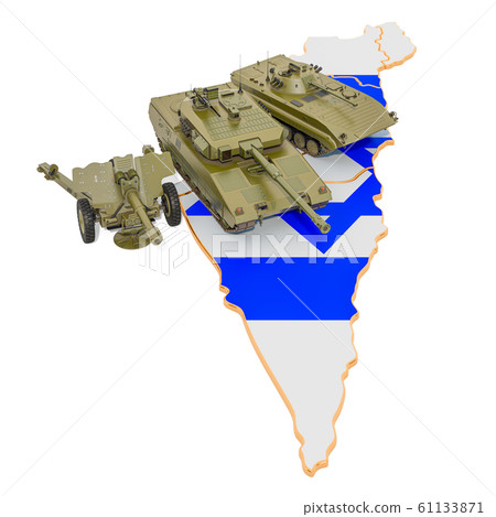 Combat vehicles on Israeli map 61133871