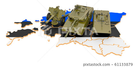 Combat vehicles on Estonian map Combat vehicles on Estonian map 61133879