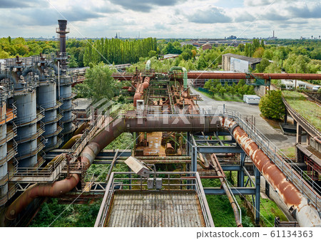 Industrial factory in Duisburg, Germany. Industrial factory in Duisburg, Germany. 61134363