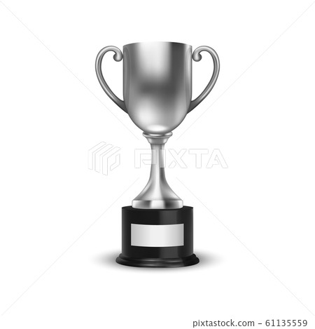 Vector 3d Blank Silver Champion Winner Cup Icon Closeup Closeup on White Background. Design Template of Championship Trophy. Sport Tournament Award, Winner Cup and Victory Concept Vector 3d Blank Silver Champion Winner Cup Icon Closeup Closeup on White Background. Design Template of Championship Trophy. Sport Tournament Award, Winner Cup and Victory Concept 61135559