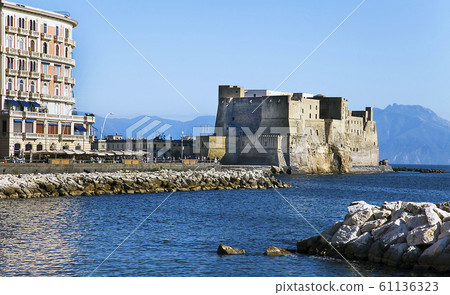 Castel dell'Ovo, a medieval fortress in the Bay of 61136323