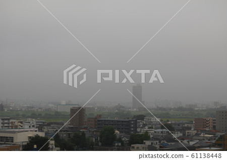 Cloudy sky suburb 61138448