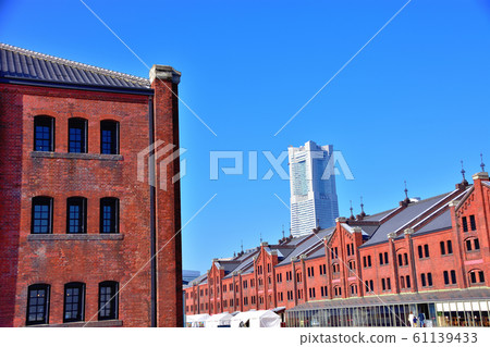 Reiwa 1st year Yokohama Minato Mirai scenery Red brick warehouse Reiwa 1st year Yokohama Minato Mirai scenery Red brick warehouse 61139433