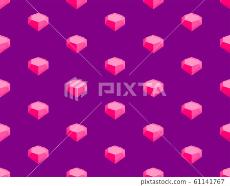 Diamond 3d Isometric Seamless Pattern Marriage Stock