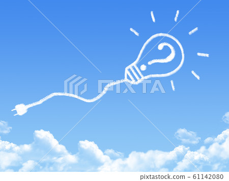 Cloud shaped as idea concept 61142080