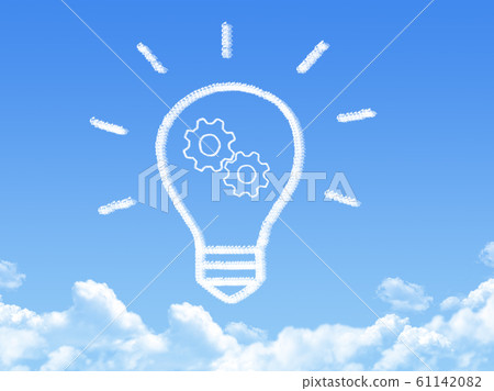 Cloud shaped as idea concept 61142082